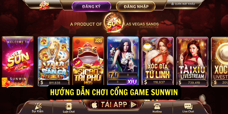 Huong dan choi cong game Sunwin